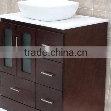 The latest design waterproof wooden bathroom vanity cabinet (YSG-130)