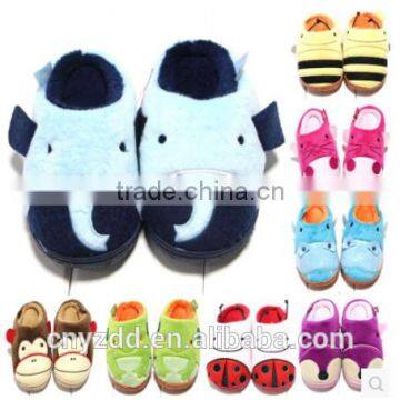 plush animal slippers /soft children slippers/animal slippers for adults