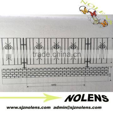 Wrought Iron Tubulose Guardrail For Sale