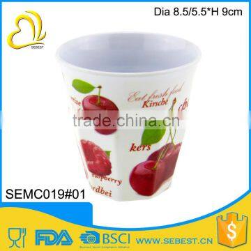 cheap plastic melamine round fruit cup