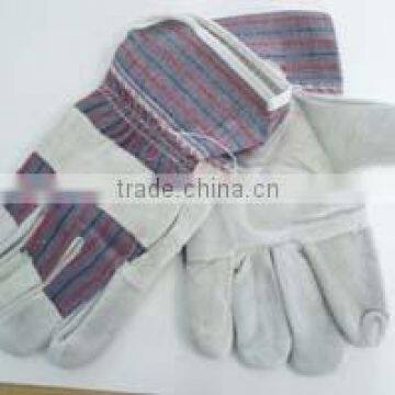 cow split leather gloves