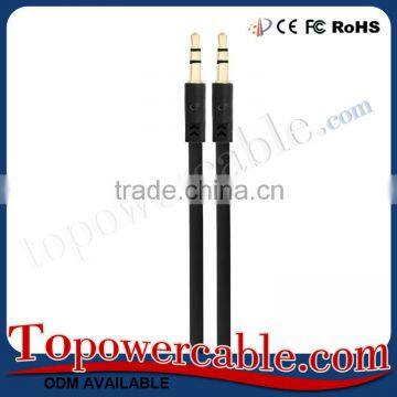 Factory Supply Creative With Carton Eyes Flat Tangle Free Aux Audio Shielded Cable Cords For Car For Samsung S7 photo-4