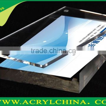 clear acrylic digital electronic products price display stand, transparent PMMA smartphone or pad display with 150*100mm