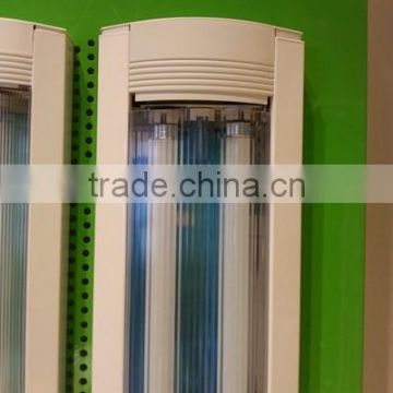 OEM hot sale fluorescent light waterproof and dustproof 40W inductance reflecting twin-tube light fixture with arc plastic cover