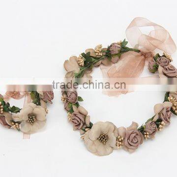 DSFG001C Hot Diy Flower Crown Garland Children's Hair Accessory Head Band/ Hair Band photo-2