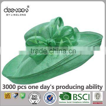 High Quality Philippines Sinamay Hat Wholesale Women Church Hat