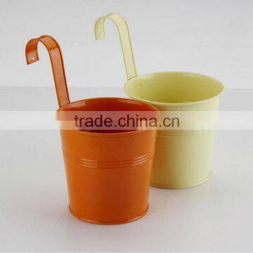 2013 New Style Galvanized Iron Hanging Flower Pot Cheap Flower Pots