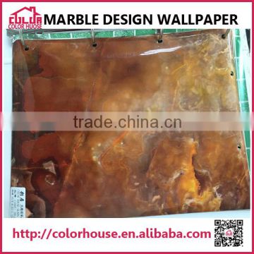 Hot sale modern waterproof PVC self adhesive marble wallpaper