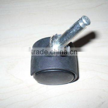 BLACK NYLON TWIN-WHEEL CASTER
