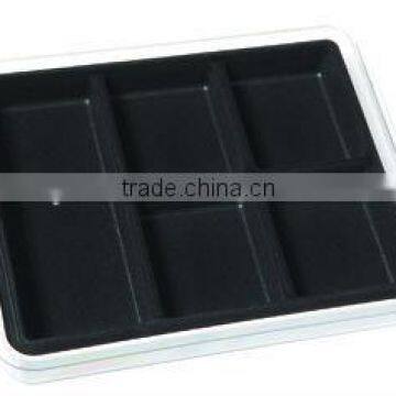 Bead Design Plastic Tray With Velvet 5 Cavities