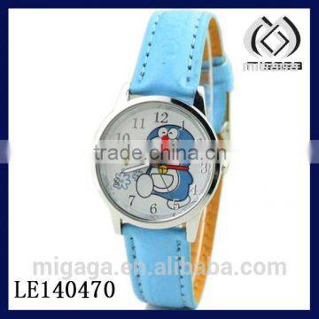 fashion doraemon cat cheapest kid's cartoon quartz watch made in china