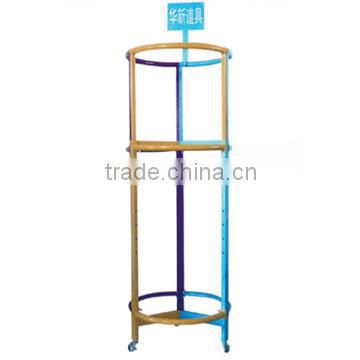 Round style power coated rich colors clothes drying rack