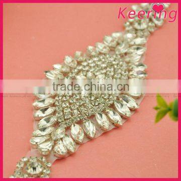 High Quality Sew On Dress Wholesales Crystal Applique WRA-790 photo-2