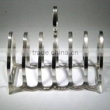 Toast Rack, Bread Toast Rack, Metal Toast Rack With Wood Base