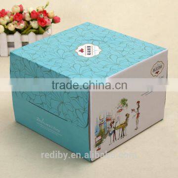 Custom Made Logo Folding Foldable Kraft White Takeaway Decorative Cupcake Box photo-3