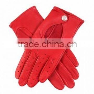 Women's sheepskin Leather Driving Gloves