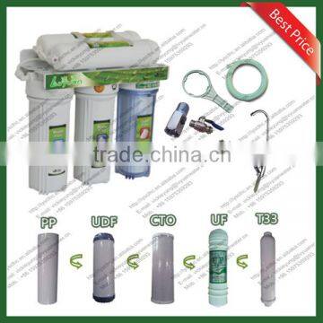 Kitchen use 5 STAGE home water filter system/integrated UF water purifier