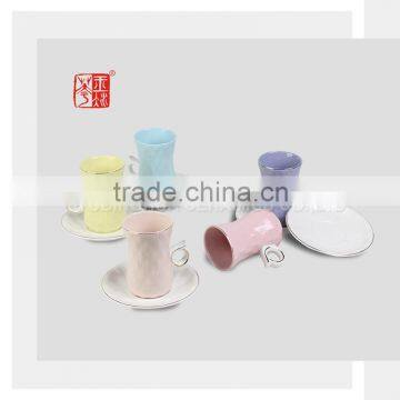 Factory Wholesale Coffee Cup and Saucer Fine Ceramic Tea Cup and Saucer