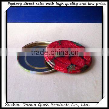 82mm Metal Tin Press Lids Fruit Cap photo-3