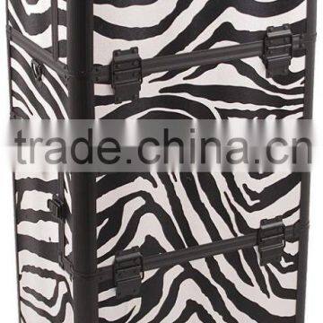 4-Wheel 2-in-1 Rolling Makeup Case With Easy-Slide and Extendable Trays, Includes Removable Tray and Extra Lid, 31-Inch, Smooth photo-3