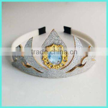 High quality of bright silver frozen crown for children