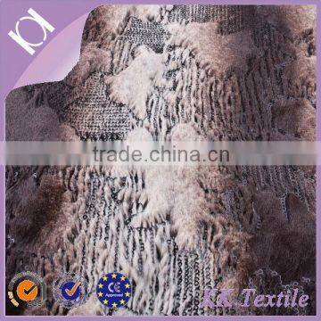 Fashion nobility plush fabric with 3mm free sequin embroidery design velvet fabric