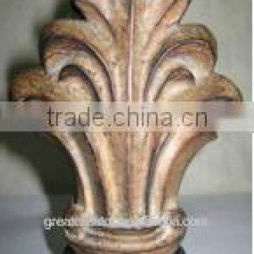 High Quality Curtain Rods With Palmtree Leaf Curtain Finials