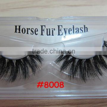 High quality,new fashion style horse hair eyelash, 100% horse fur eyelash