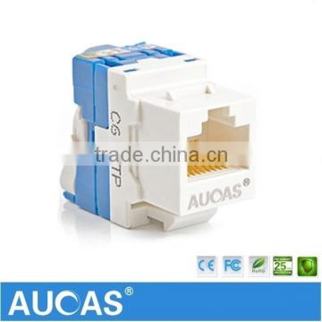 Tool-less UTP Cable Cat6 Keystone Jack Taiwan Aucas Brand At Factory Price