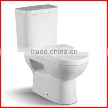 Bathroom ceramic toilet two piece gravity flush water closet 5205