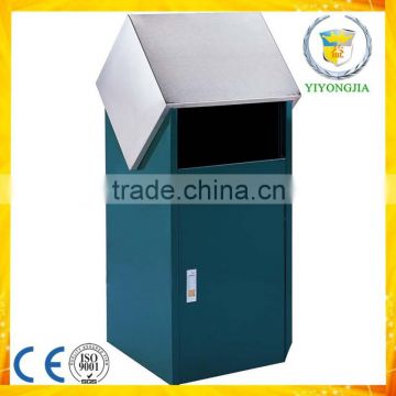 square rubbish bin with lock outdoor decorative waste bin dustbin                        
                                                                                Supplier's Choice