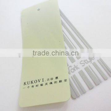 Two-Layers-Transparent-Logo-Print custom Logo hang tags for garment customized card