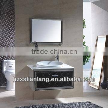 nice design wall mounted stainless steel cabinet for batroom with counter top