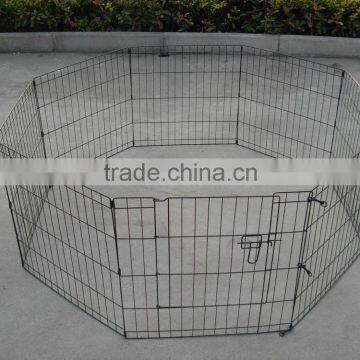 cheap heavy folding wire 8 elements metal pet enclosure dog play pen
