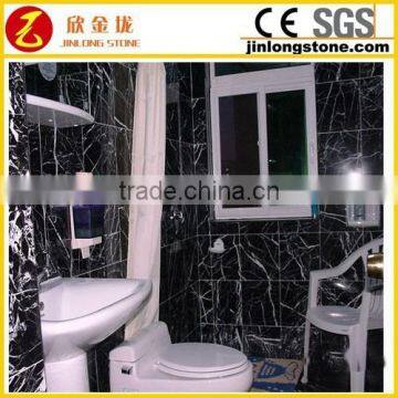 Black Marquina Marble Bathroom Tile Design