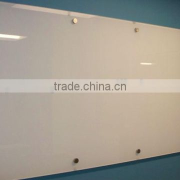 8mm tempered white painted glass marker board with AS/NZS2208,BS6206,EN12150