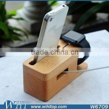 2015 New Arrival Wood Display Stand for IPhone 6, Wood Charger Stand for Apple Watch Mobile Accessories photo-2