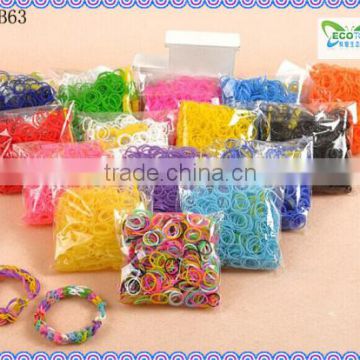 2014 Crazy Rubber Bands Pure Colors Mix Colors Rubber Bracelets