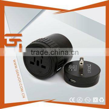 ALL IN ONE ROTATABLE International 5v 12v Usb Travel Adaptor With 2 Usb Port