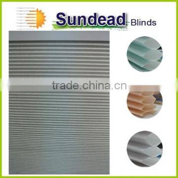 New Products 2016 Innovative Product Cordless Honeycomb Non Woven Fabric Window Blinds Door Window Designs photo-2