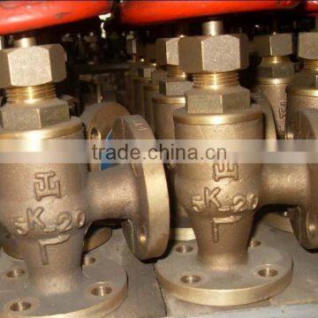 Marine Bronze Screw Down Check Angle Valves JIS F7352 5K