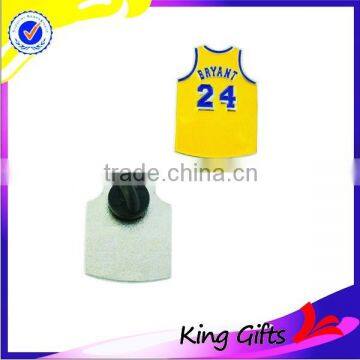 Basketball clothes shape enamel pin