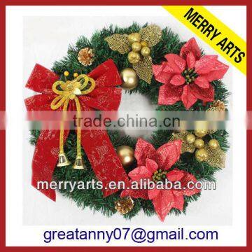 china custom new artificial wreaths wholesale christmas decoration wreaths cheap