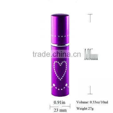 10ml Refillable Glass Spray Bottles,Atomizer Essential Oil Glass Packaging Bottles With Pump Sprayer