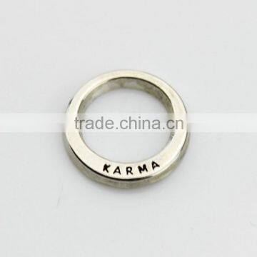 Wholesale New Summer Jewelry Ring Shape Karma Living Floating Charms                        
                                                Quality Choice
