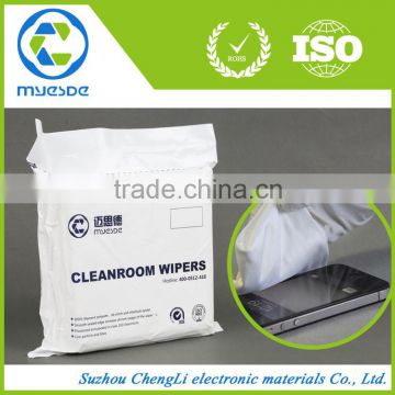 1009SLE no particles 100% polyester Cleanroom wiper cloth