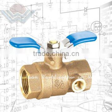 Bronze Ball Valve with Drain