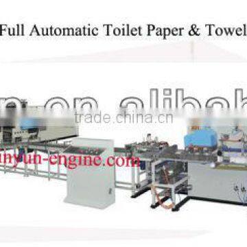 Full-automatic toilet paper and kitchen towel converting machine