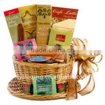 wholesale honey color cup shaped wicker baskets/willow basket