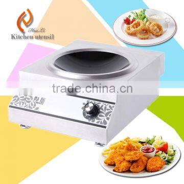 3500w restaurant single wot embedded stainlesss steel Commercial induction cooktop high efficiency H35CX